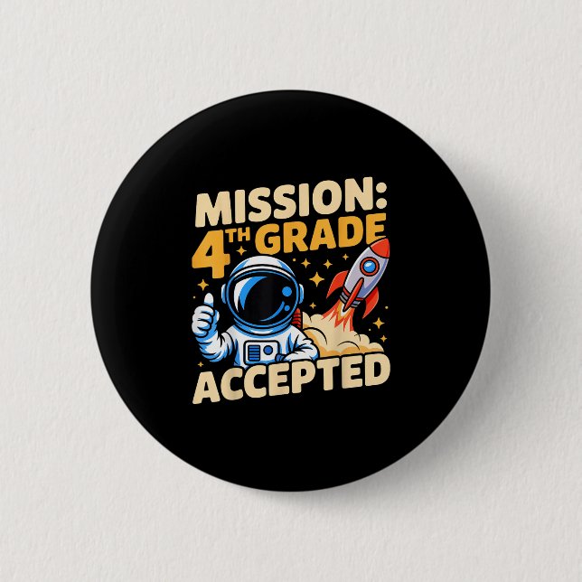 Mission 4. Klasse Accepted Space Adventure Zurück  Button (Vorderseite)