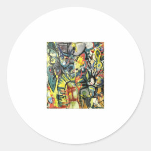 Mission Abstrakt Jeff Hankamer Artjunkhaus Art Runder Aufkleber