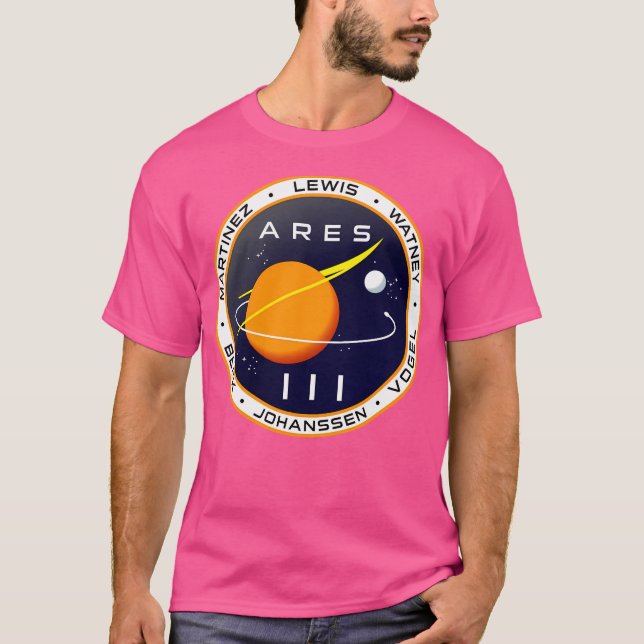 Mission Ares 3 in Mars - Marsianer T-Shirt (Vorderseite)