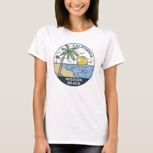 Mission Beach San Diego Kalifornien Vintag T-Shirt