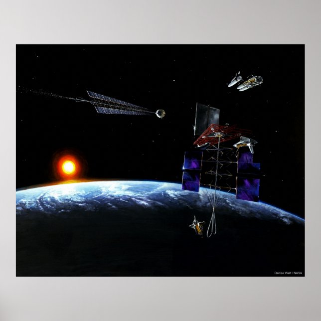 Mission bei einem Asteroid Poster (Vorne)