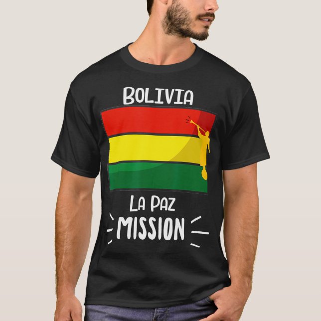 Mission Bolivia La Paz Mormon LDS T-Shirt (Vorderseite)
