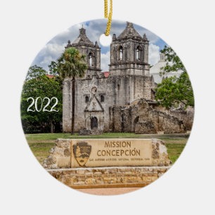 Mission Concepcion, San Antonio, Heilig, Keramik Ornament