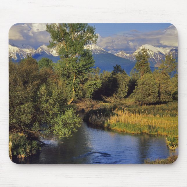Mission Creek in der National Bison Range in Mousepad (Vorne)