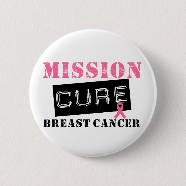 Mission Cure Breast Cancer Button (Vorderseite)