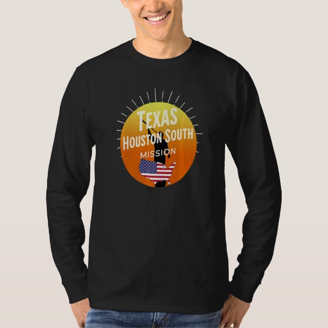 Mission der LDS in Texas Houston South Mormon T-Shirt (Vorderseite)
