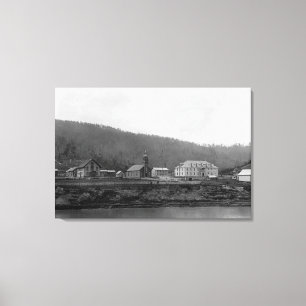 Mission des Heiligen Kreuzes im Yukon Alaska Leinwanddruck