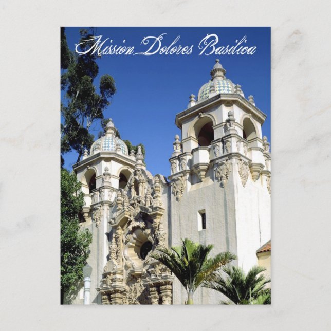 Mission Dolores Basilica, San Francisco, CA Postkarte (Vorderseite)