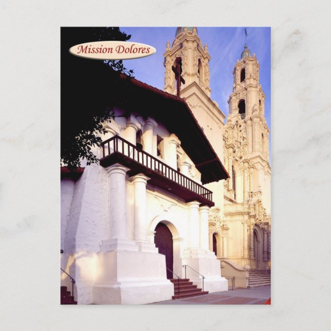 Mission Dolores, San Francisco, Kalifornien Postkarte (Vorderseite)