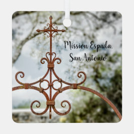 Mission Espada, Kreuz aus Schmiedeeisen Ornament Aus Metall