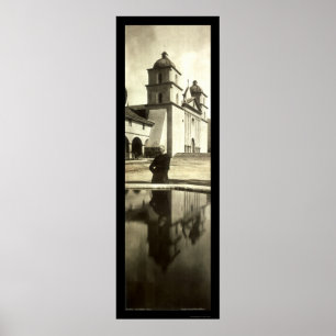 Mission Foto Santa Barbara 1908 Poster