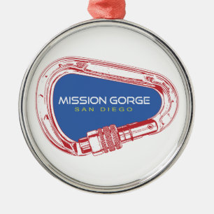 Mission Gorge San Diego Klettern Karabiner Ornament Aus Metall