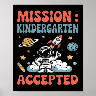 Mission Kindergarten Akzeptierter Niedlicher Kinde Poster