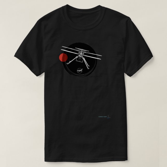 Mission Mars 2021 Durchhaltevermögen Einfallsreich T-Shirt (Design vorne)