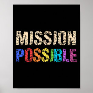 Mission Mögliche Motivierend Inspirationsschule Poster
