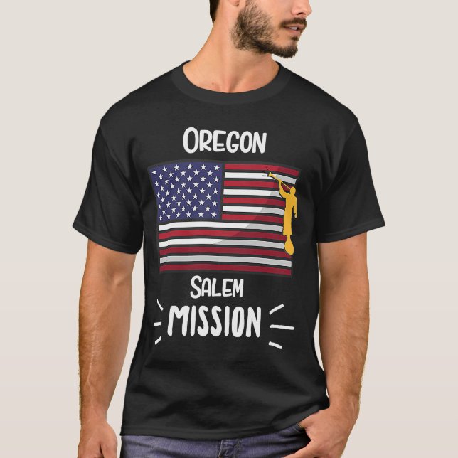 Mission Oregon Salem Mormon LDS T-Shirt (Vorderseite)