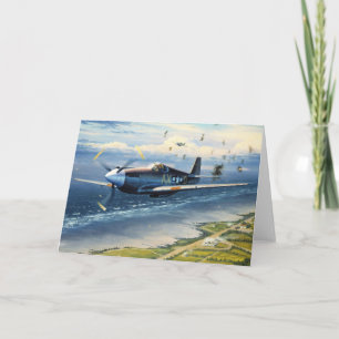 Mission Over Normandie von William S. Phillips Karte