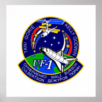 Mission Patch von NASA STS-108 Shuttle Poster