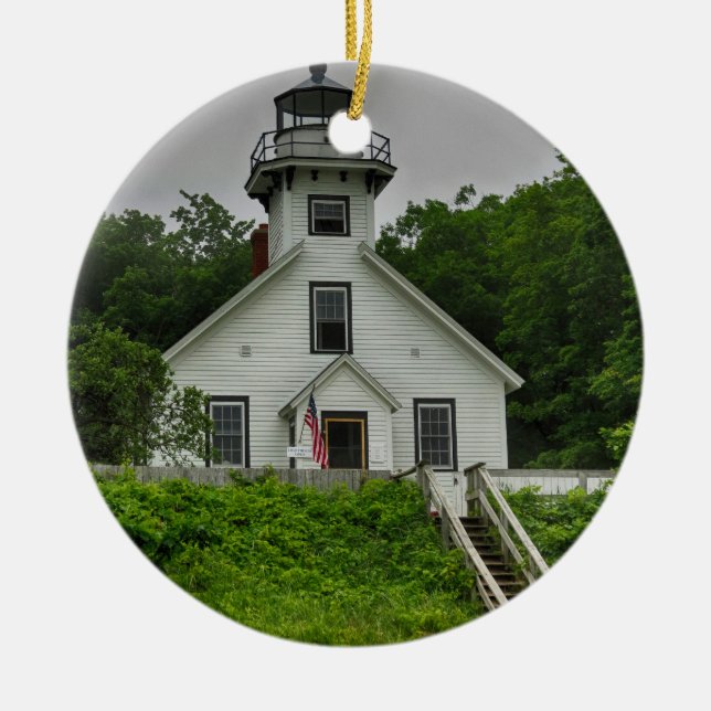 Mission Point Lighthouse Keramik Ornament (Vorne)
