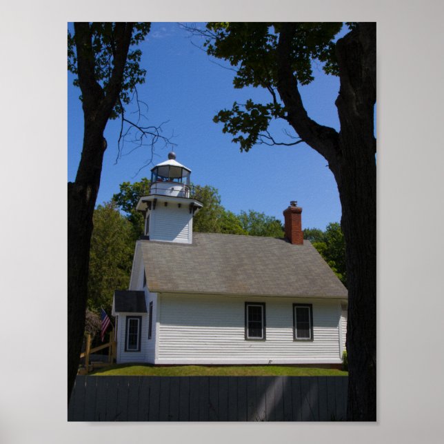 Mission Point Lighthouse, Michigan Poster (Vorne)