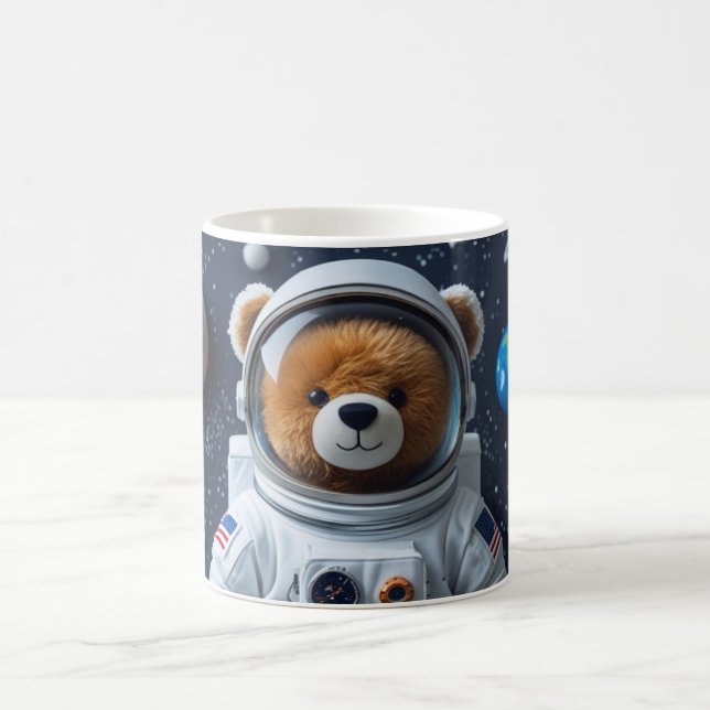 Mission Ready Teddy Astronaut Kaffeetasse (Mittel)