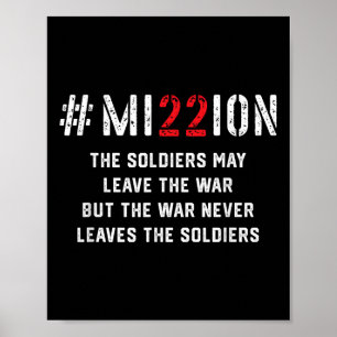 Mission Rett 22 A Day Veteran lebt Suizid Awaren Poster