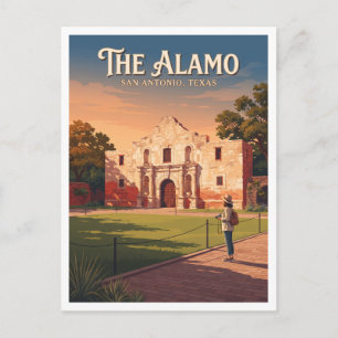 Mission San Antonio de Valero Texas Reise Postkarte