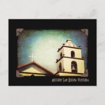 Mission San Buena Ventura Belltower Postkarte