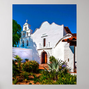 Mission SAN DIEGO de Alcala Kalifornien Poster