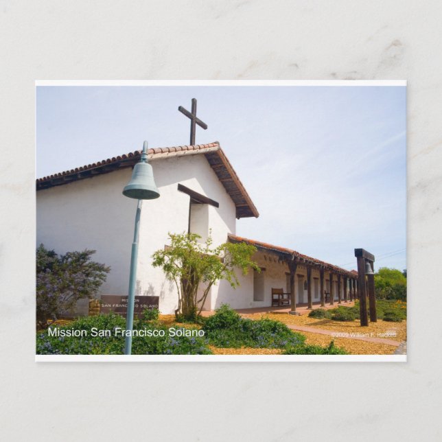Mission San Francisco de Solano CA Products Postkarte (Vorderseite)