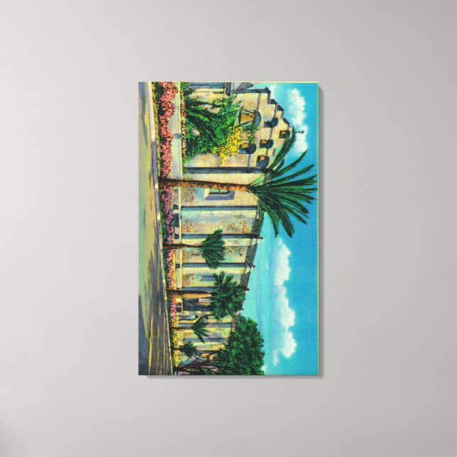 Mission San Gabriel, San Garbriel, CA Leinwanddruck (Vorderseite)