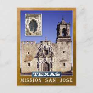 Mission San José, San Antonio, Texas Postkarte