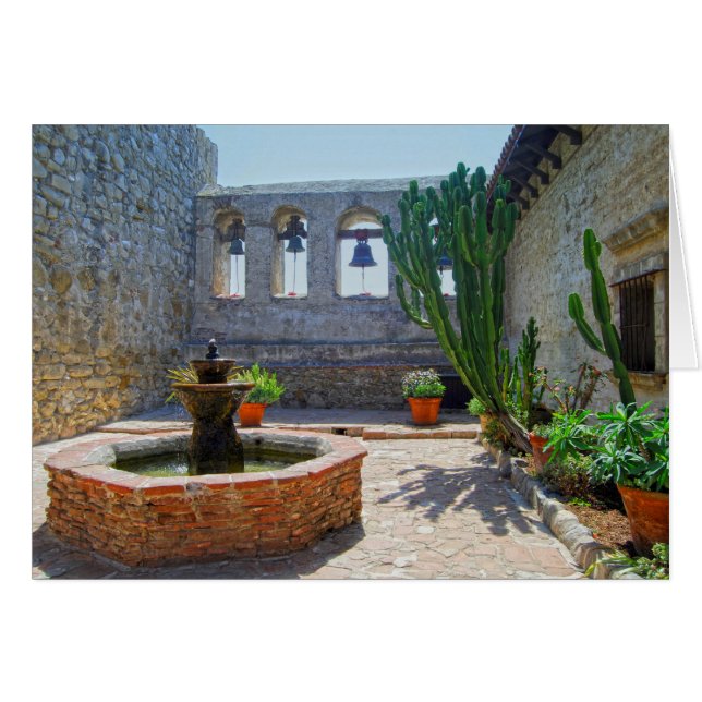 Mission San Juan Capistrano Courtyard (Vorderseite (Horizontal))