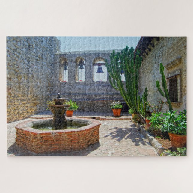 Mission San Juan Capistrano Courtyard Puzzle (Horizontal)