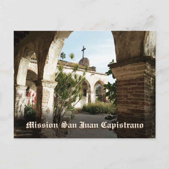 Mission San Juan Capistrano Postkarte (Vorderseite)