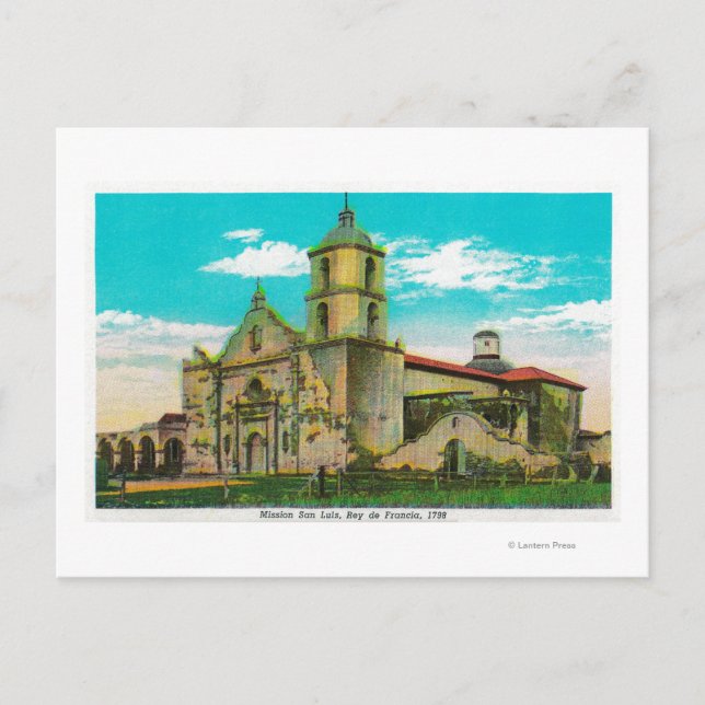 Mission San Luis, Rey de Francia Oceanside, CA Postkarte (Vorderseite)