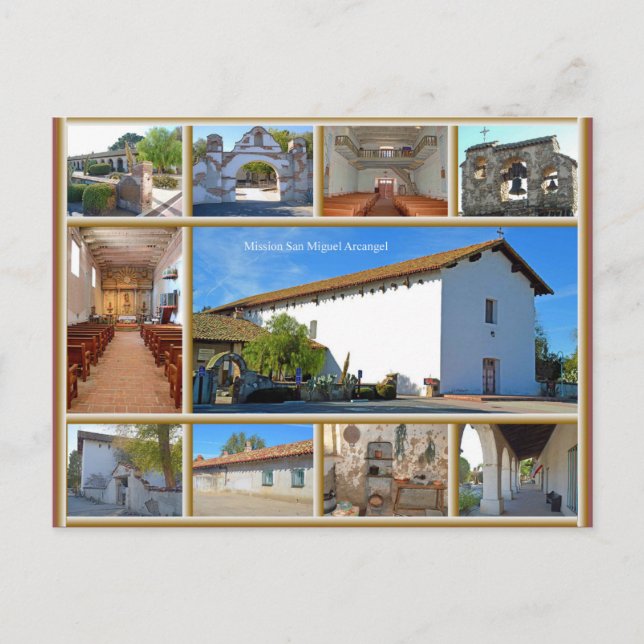 Mission San Miguel Postkarte (Vorderseite)