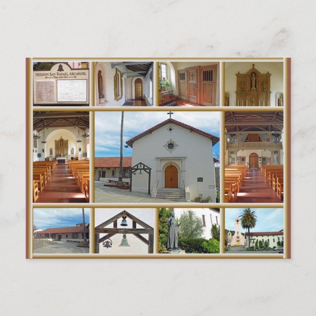 Mission San Rafael Postkarte (Vorderseite)