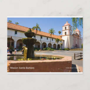 Mission Santa Barbara California Produkte Postkarte