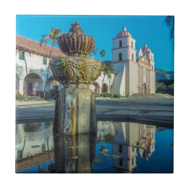 Mission Santa Barbara Fliese (Vorderseite)