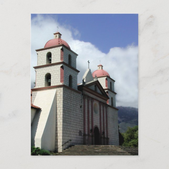 Mission Santa Barbara Postkarte (Vorderseite)