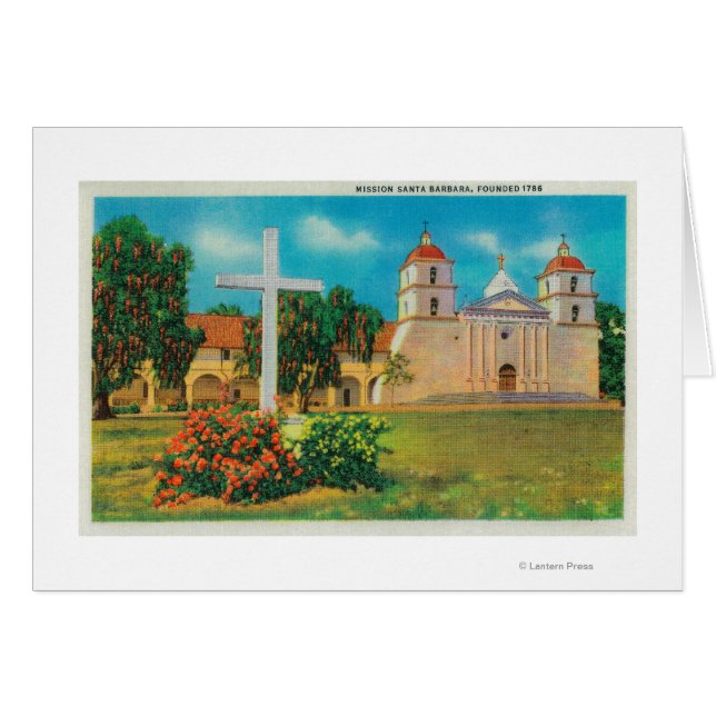Mission Santa Barbara View (Vorderseite (Horizontal))