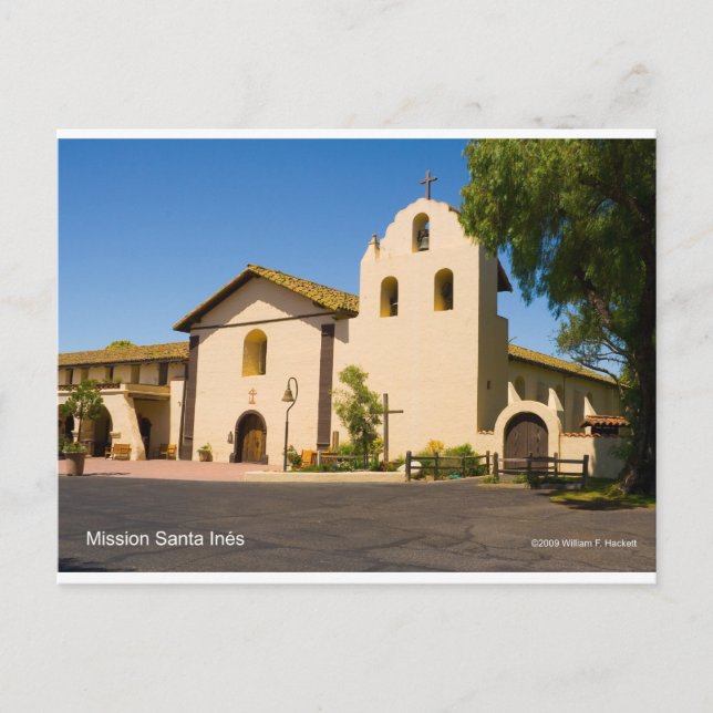 Mission Santa Inés California Products Postkarte (Vorderseite)