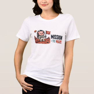 Mission To Mars Weltraumschwein Tri-Blend Shirt