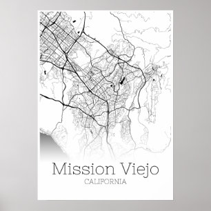 Mission Viejo Map - Kalifornien - City Map Poster