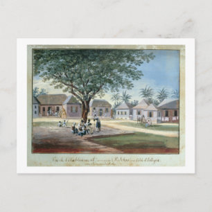 Missionarische Gebäude, St. Johns, Antigua (w/c un Postkarte