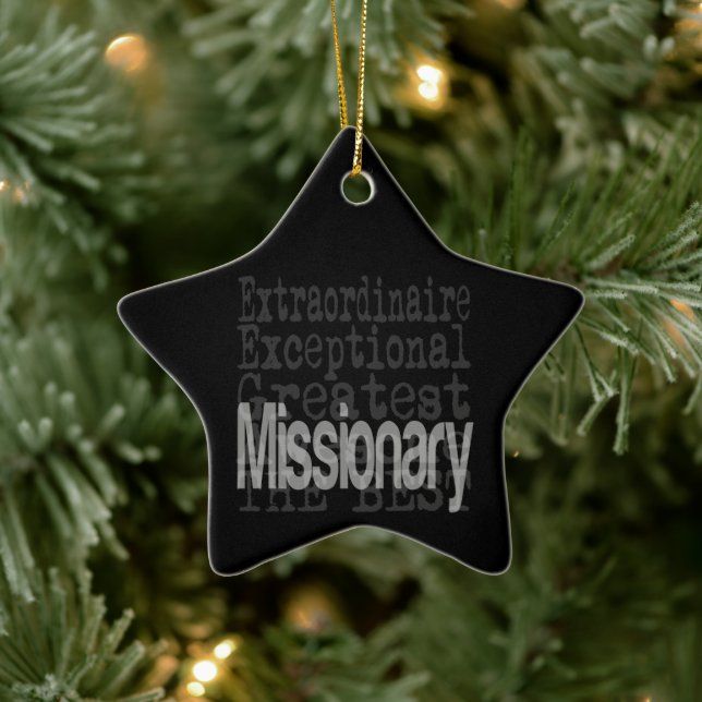 Missionary Extraordinaire Keramik Ornament (Baum)