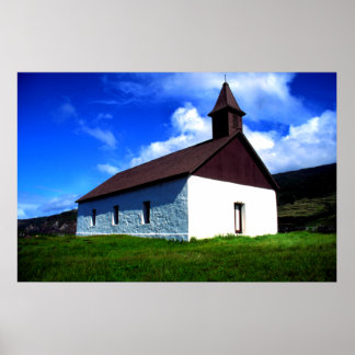 Missionskirche, Maui, Hawaii Poster