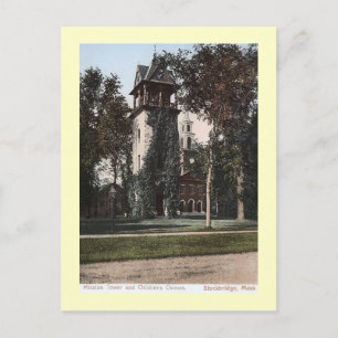 Missionsturm, Stockbridge, Massachusetts Vintag Postkarte