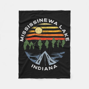 Mississinewa-See Indiana Waldcamping-Urlaub Fleecedecke